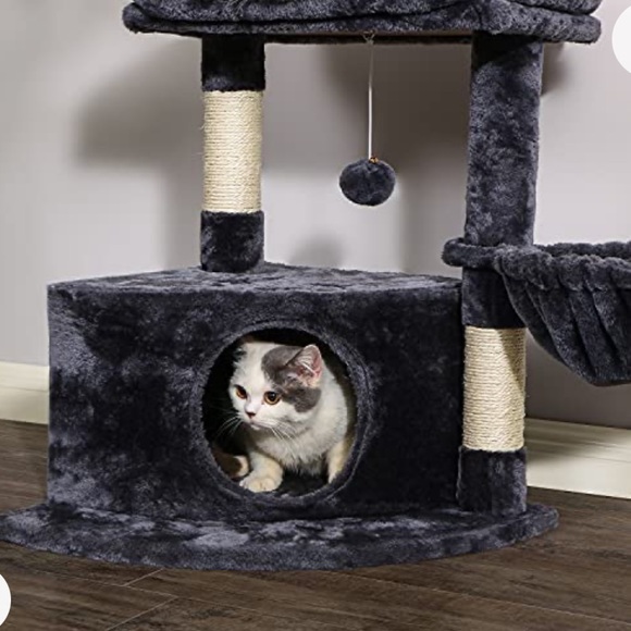 SOLD Silver Cat Tree Condo - Picture 6 of 10